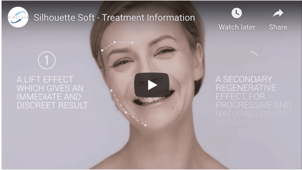 Silhouette Soft® is a minimally-invasive procedure that helps restoring volume to the mid-face and offering women and men what no treatment has ever provided in such a simple and minimally invasive way: a reshaped face and restored volume by means of a 30-minute treatment at their doctor’s.*