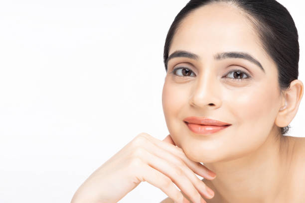 Beautiful woman showing her skin confidently after botox treatment