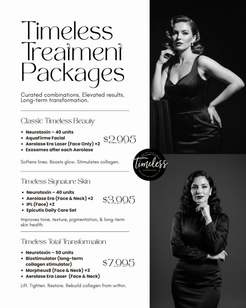 Timeless Treatment Packages for skin rejuvenation in Colorado Springs med spa